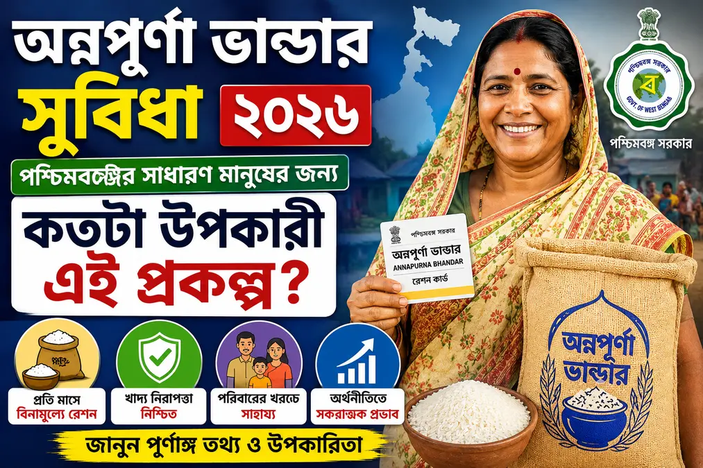 অন্নপূর্ণা ভাণ্ডার সুবিধা ২০২৬ - পশ্চিমবঙ্গের সাধারণ মানুষের জন্য কতটা উপকারী এই প্রকল্প